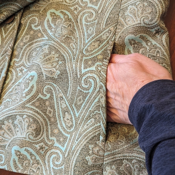 Linda Allard Ellen Tracy jacquard blazer, size 12 - Picture 7 of 16